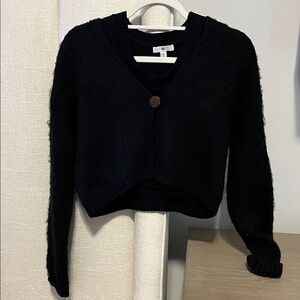 BP Black Women's Cardigan Sweater